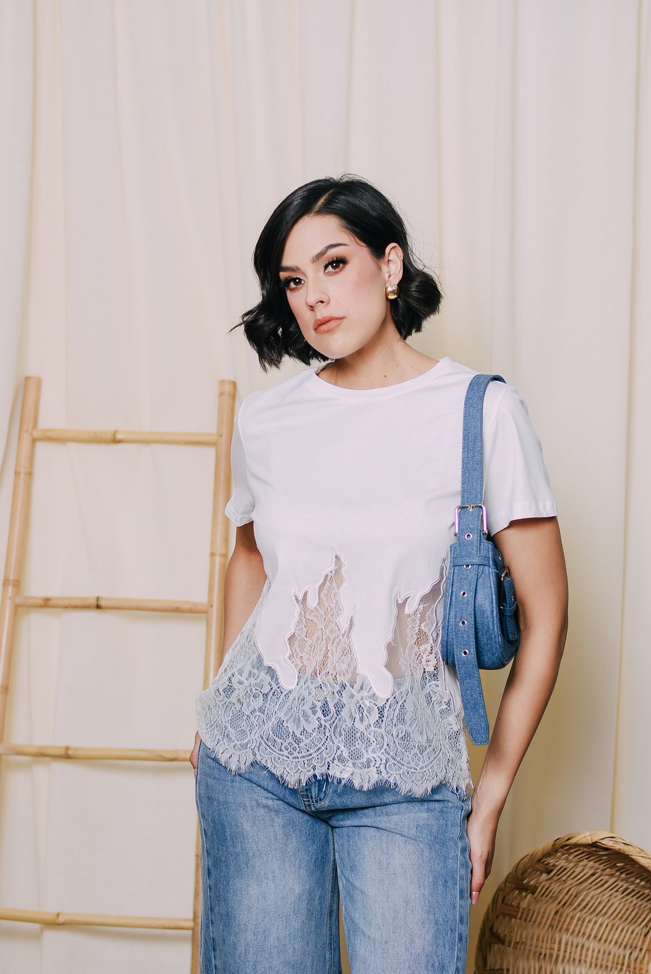 Tshirt con Encaje