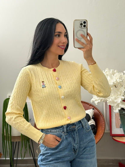Cardigan tejido