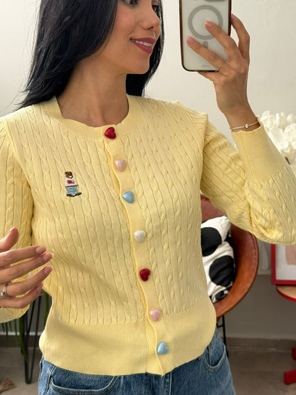 Cardigan tejido