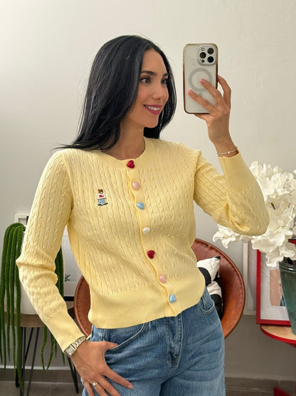 Cardigan tejido