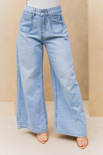 Jeans pierna ancha