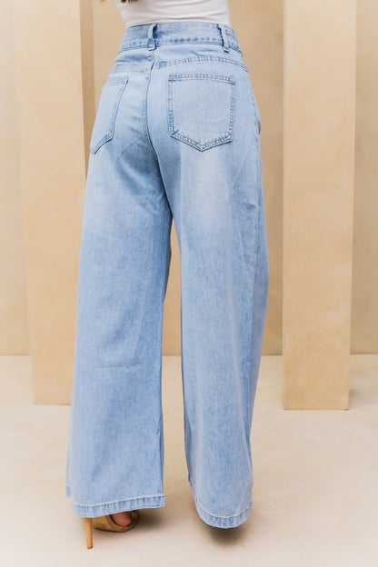 Jeans pierna ancha